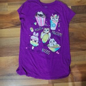 Kids purple T-shirt short sleeve